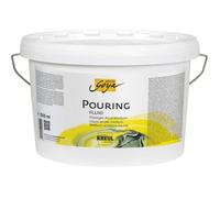 KREUL SOLO Goya Fluide de coulage acrylique 2,5 L - Transparent brillant, résistant à l'eau