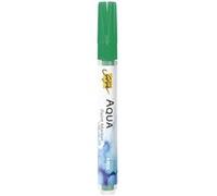 Kreul 18108 - Solo Goya Aqua Paint Marker Vert Permanent, Crayon d'artiste avec Pointe Pinceau élastique et système de bâtonnets en Fibres, Peinture Soluble dans l'eau, pour Esquisser et colorier