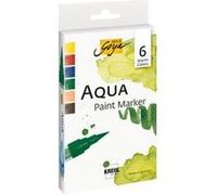 KREUL Stylo pinceau Aqua Paint SOLO Goya Warm Colors,set de6 G