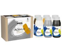 Kreul Triton Ensemble de peintures acryliques Base & Neutral Colors 6 x 750 ml