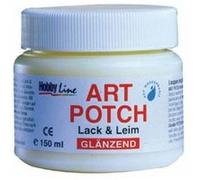 KREUL 49151 - Art Potch Vernis colle transparent et brillant 150 ml Colle à base d’eau pour la décoration et le serviettage Convient pour le bois, la céramique, la pierre et le carton