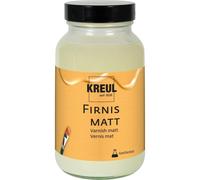 KREUL 86165 - Vernis mat, 250 ml, protège de la poussière et des salissures, vernis de finition transparent & élastique à base de résine synthétique, pour la peinture à l'huile et acrylique
