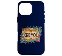 KREYOL - Belle Idee Cadeau pou Creole Style Madras antillais Coque pour iPhone 16 Pro Max
