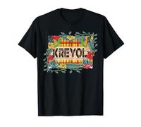 KREYOL - Belle Idee cadeau pou CREOLE style madras antillais T-Shirt