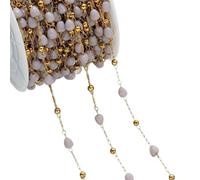 KRFVGYQNK Perles de cristal multicolores en forme gouttelettes d'eau acier inoxydable, for la fabrication bijoux(G-purple)