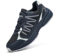 Kricely Basket Trail Running Homme Chaussures de Sport Respirant Basquettes Homme Confortables Mode Casual Marche Course Fitness Tennis Outdoor Gym Athlétique Jogging Sneakers Hommes (Bleu 45)