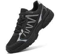 Kricely Basket Trail Running Homme Chaussures de Sport Respirant Basquettes Homme Confortables Mode Casual Marche Course Fitness Tennis Outdoor Gym Athlétique Jogging Sneakers Hommes (Noir 45)