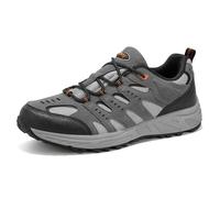 Kricely Chaussures Basses de Randonnée Homme Marche Chaussure Montantes Escalade Alpinisme en Plein Air Trekking Chaussure Trail Homme pour Sports Sneakers(Gris 43)
