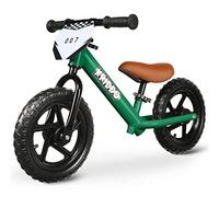 KRIDDO Draisienne 2 Ans, Vélo Bébé sans Pédales 1.5-5 Ans, Vélo Enfant 12 Pouces avec Plaque Individuelle (3 Ensembles d'Autocollants Inclus), Cadeau pour Garçons et Filles 2 à 3 Ans, Vert