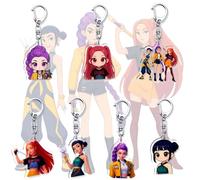 Krilucly Porte-clés Kpop Demon Anime Rumi, Mira, Zoey, Huntrix Merch, mignon, en acrylique, pour fans de Kpop, article de fan, Mode, taille unique