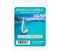 Kringle Candle Sea Salt & Bergamot tartelette en cire 64 g