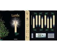 Krinner Lumix 74422 Superlight Bougies sans fil Kit basique (en sapin et), 0,01 W extérieur, blanc cassé, 1.7 x 1.7 x 12,5 cm