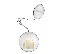 Krinner Lumix Deco Lights - Bougies acrylique 10 x 10 cm, chrome 76102