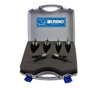 Krino 21010301 fraises HSS pour acier, fer, métaux et plastiques dures, Set de 6 pièces