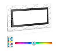 Kriogor 12V Lumières Intérieure à LED Lampe Eclairage, 8 Feux latéraux Multicolores, Plafonnier LED RV 111 LED avec Interrupteur, 1800LM réglable RV de Toit de Lampes pour Camping-Car, Bateau
