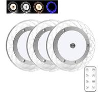 Kriogor 3 Pcs 12V Lumières Intérieure à LED Lampe Eclairage, Plafonnier LED RV 81 LED avec Interrupteur Marche, 600LM réglable RV de Toit de Lampes pour Camping-Car, Bateau, Caravane