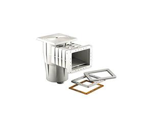 Kripsol Skimmer Liner ou piscines polyester standard bouche cadre carré ABS blanc