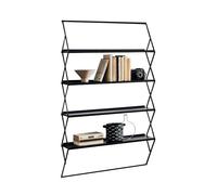 KRIPTONITE bibliothèque murale ETA BETA (H 135 cm, noir mat - Allumino)