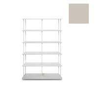 KRIPTONITE bibliothèque murale KROSSING MAXI H 135 cm avec base pour support au sol (L 100 cm Dunes de sable, beige gaufré - Métal)