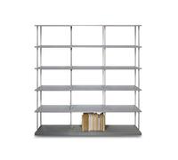 KRIPTONITE bibliothèque murale KROSSING MAXI H 135 cm avec base pour support au sol (L 150 cm Aluminium - Métal)