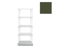 KRIPTONITE bibliothèque murale KROSSING MAXI H 137 cm avec base pour support au sol (L 50 cm Vert mat RAL 6003 - Métal)