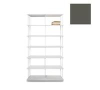 KRIPTONITE bibliothèque murale KROSSING MAXI H 161 cm avec base pour support au sol (L 100 cm Anthracite mat RAL 7022 - Métal)
