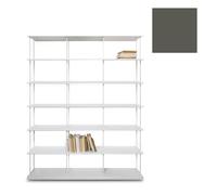 KRIPTONITE bibliothèque murale KROSSING MAXI H 161 cm avec base pour support au sol (L 150 cm Anthracite mat RAL 7022 - Métal)