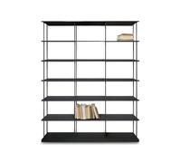 KRIPTONITE bibliothèque murale KROSSING MAXI H 161 cm avec base pour support au sol (L 150 cm Noir opaque - Métal)
