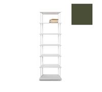 KRIPTONITE bibliothèque murale KROSSING MAXI H 161 cm avec base pour support au sol (L 50 cm Vert mat RAL 6003 - Métal)