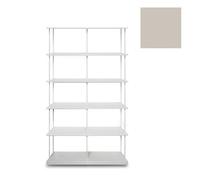 KRIPTONITE bibliothèque murale KROSSING MAXI H 170 cm avec base pour support au sol (L 100 cm Dunes de sable, beige gaufré - Métal)