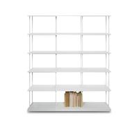 KRIPTONITE bibliothèque murale KROSSING MAXI H 170 cm avec base pour support au sol (L 150 cm blanc opaque - Métal)