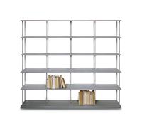 KRIPTONITE bibliothèque murale KROSSING MAXI H 170 cm avec base pour support au sol (L 200 cm Aluminium - Métal)