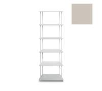KRIPTONITE bibliothèque murale KROSSING MAXI H 170 cm avec base pour support au sol (L 50 cm Dunes de sable, beige gaufré - Métal)