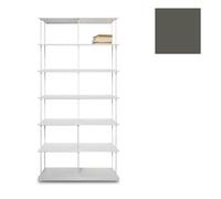 KRIPTONITE bibliothèque murale KROSSING MAXI H 203 cm avec base pour support au sol (L 100 cm Anthracite mat RAL 7022 - Métal)