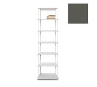 KRIPTONITE bibliothèque murale KROSSING MAXI H 203 cm avec base pour support au sol (L 50 cm Anthracite mat RAL 7022 - Métal)