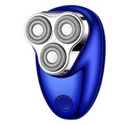Kripyery Mini rasoir électrique, rasoir tempête portable puissant pour homme et femme, rechargeable par USB C, affichage de la batterie, rasoir léger pour voyage, bureau, voyage d'affaires, bleu roi