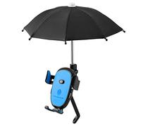 Kripyery Parapluie de Support de téléphone de vélo détachable Anti-dérapant Support de téléphone de vélo Parapluie Angle réglable Ferme Bleu Type de Guidon