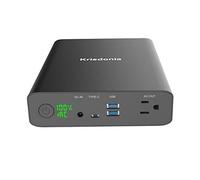 Krisdonia 130W/60000mAh Power Bank/Mini Générateur d'énergie électrique Portable - 1x AC Prise de Courant - 2X USB (QuickCharge) - 1x USB Type-C - Chargeur pour Ordinateur/Smartphone/PC/Drone