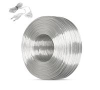 KRISFD Câble Souple En Pvc Transparent 20 Mètres Ronde Cuivre De Fil Électrique 28Awg à 2 Conducteurs Pour Petits Appareils Led Lampes Solaires