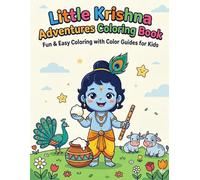 Krishna Coloring Book for Kids: Fun & Easy Coloring with Color Guides | Hindu Mythology Activity Book for Ages 3-5 6-8 9-12: Fun, Easy Coloring with ... | Big Simple Pages for Toddlers & Pres