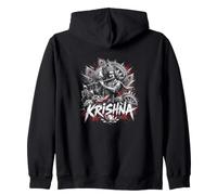 Krishna Divine Flute Lotus Char de Combat Sweat à Capuche