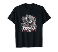 Krishna Divine Flute Lotus Char de Combat T-Shirt