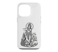 Krishna Flûte de dévotion sacrée divinité hindoue Coque pour iPhone 13 Pro