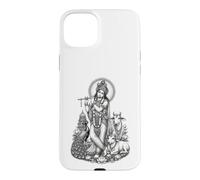 Krishna Flûte de dévotion sacrée divinité hindoue Coque pour iPhone 15 Plus