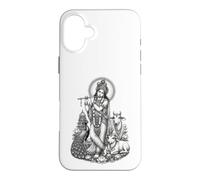 Krishna Flûte de dévotion sacrée divinité hindoue Coque pour iPhone 16 Plus