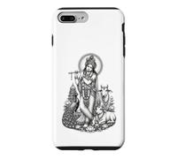 Krishna Flûte de dévotion sacrée divinité hindoue Coque pour iPhone 7 Plus/8 Plus