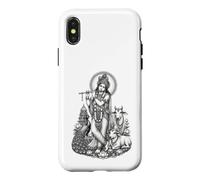 Krishna Flûte de dévotion sacrée divinité hindoue Coque pour iPhone X/XS
