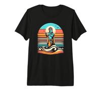 Krishna Jouant de sa flûte Vintage pour Le Yoga et la méditation T-Shirt Haut de Gamme