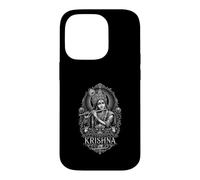 Krishna Radha Flûte Lotus Hindou Devotion Coque pour iPhone 14 Pro