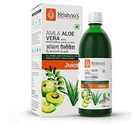 Krishna's Herbal & Ayurveda Aloe Vera Amla Herbe de blé Haldi Tulsi Jus - 500 ml
